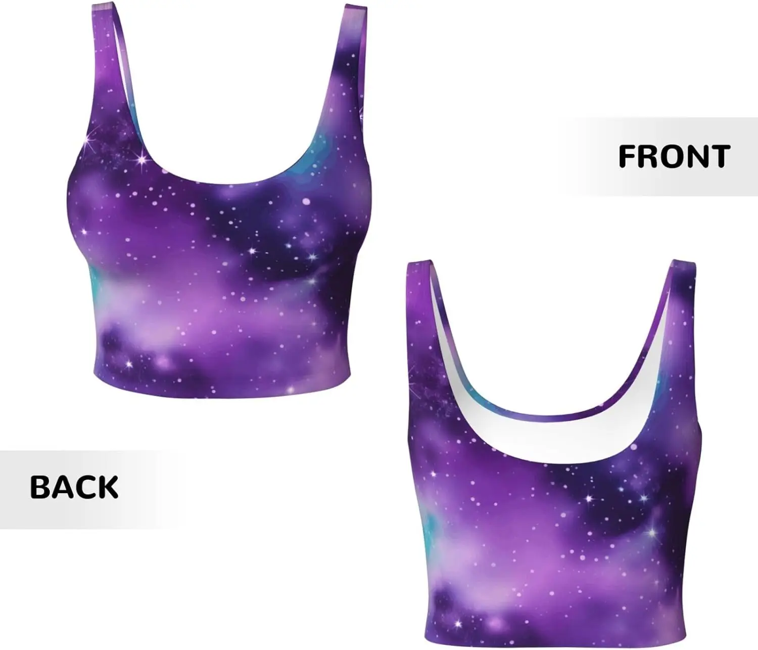 سترة رياضية نسائية مطبوعة باللون الأرجواني من Magic Galaxy Sky سترات يوجا للتمرين للسيدات خفيفة الوزن وعصرية للفصول