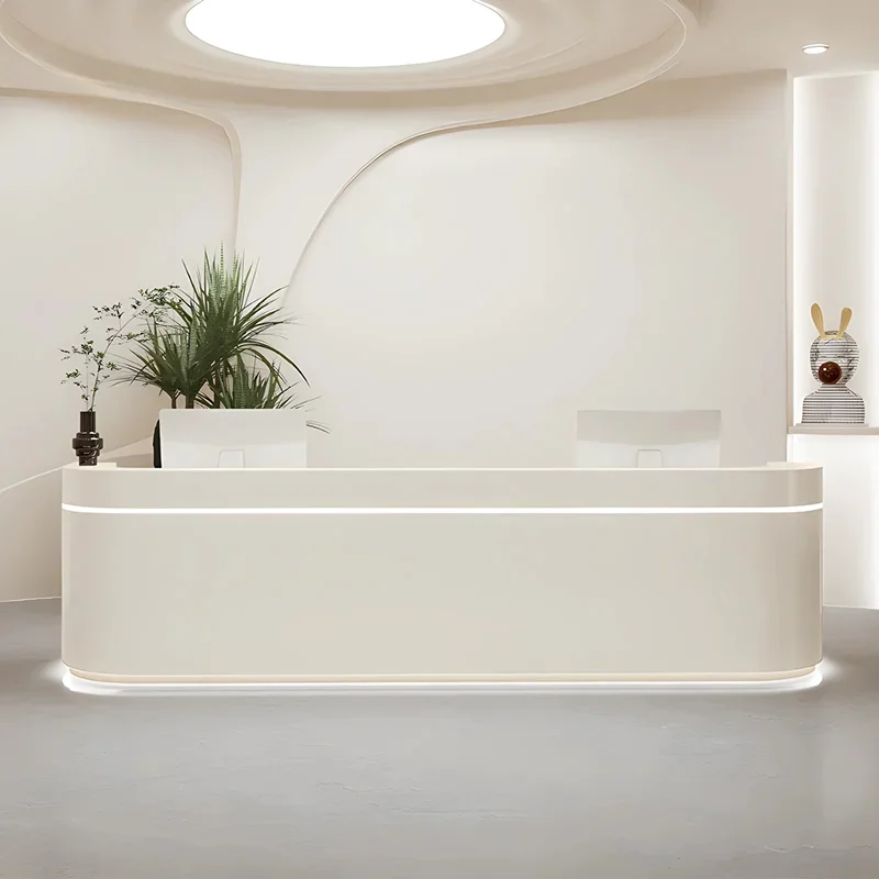 

Italian Style Nail Salon Reception Desks Beauty Salon Simplicity Reception Desks Clothing Store Office Furniture Receptie HBRD