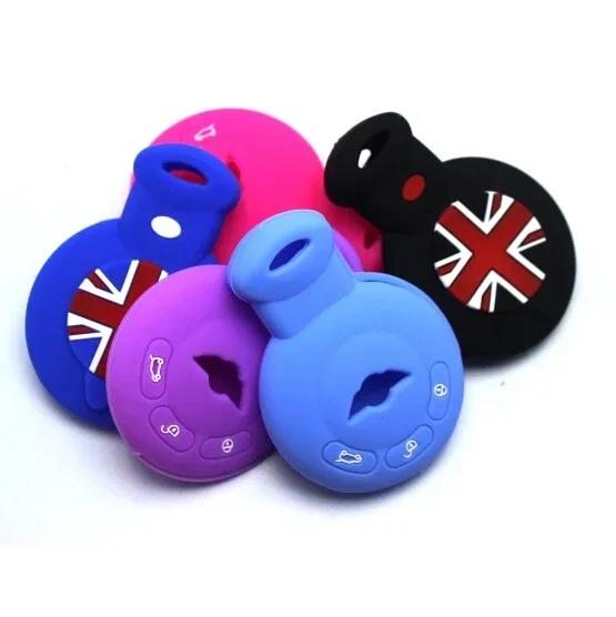 Silicone Key Cases Cover for Mini One Cooper R50 R52 R53 R55 R56 R57 R58 R60 R61 PACEMAN COUNTRYMAN CLUBMAN COUPE ROADSTER