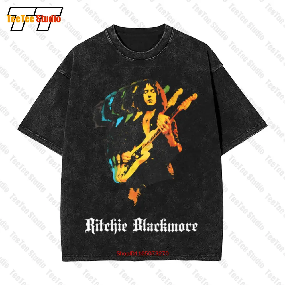 Ritchie Blackmore Solo Rock'N'Roll Dio Camiseta vintage grande DZEK
