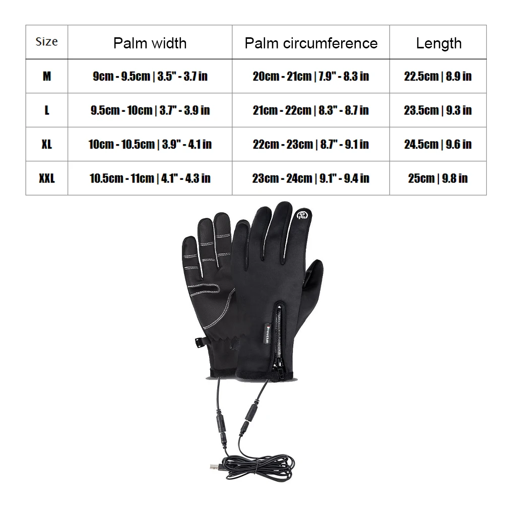 M-XXL Winter-Fahrradhandschuhe, Unisex, kältebeständig, wasserdicht, flauschig, warme Handschuhe für Touchscreen, kaltes Wetter, winddicht, rutschfest