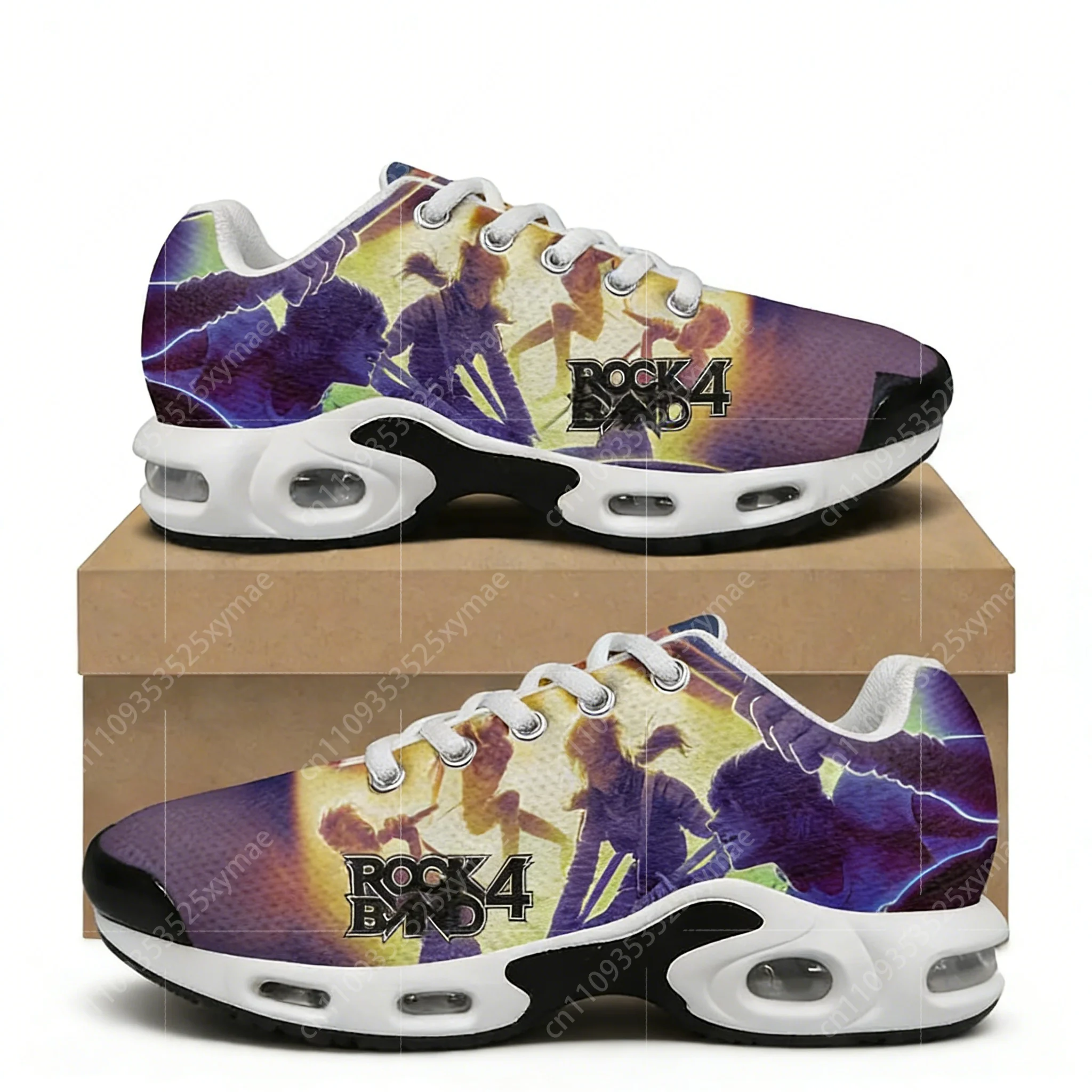 

Кроссовки Rock Band 4 с воздушной подушкой для ритмических игр, легкие спортивные кроссовки высокого качества для мужчин, женщин и подростков, индивидуальный дизайн, сетчатые, для отдыха