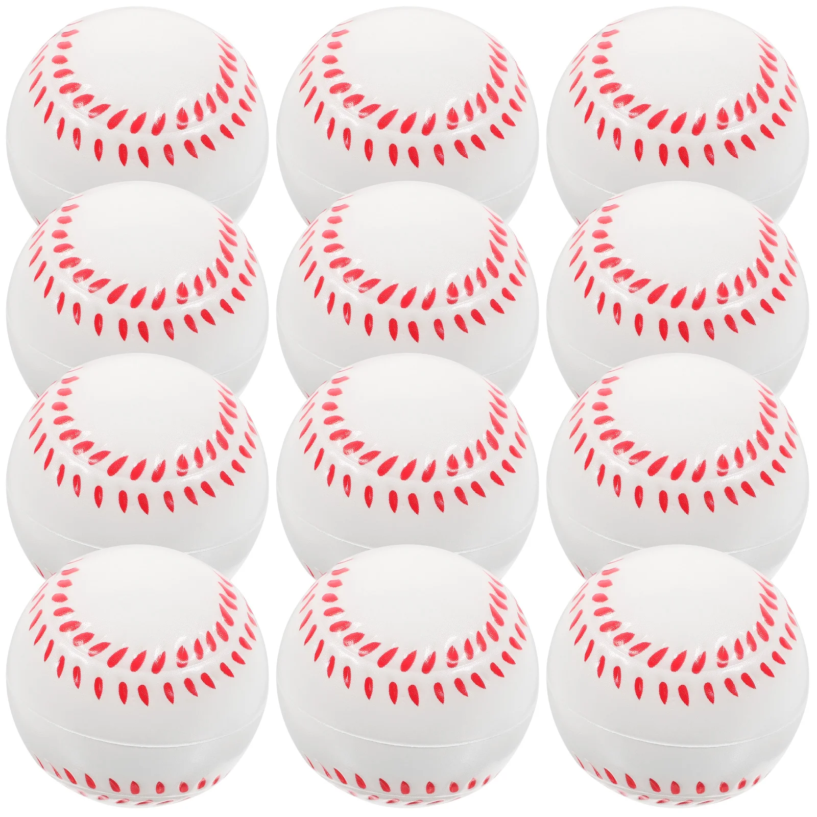 Children's Solid Foam Ball Bouncy Balls Mini Training Small Baseball Soft for Kids Baseballs Toys 8-12 Flexible Bat