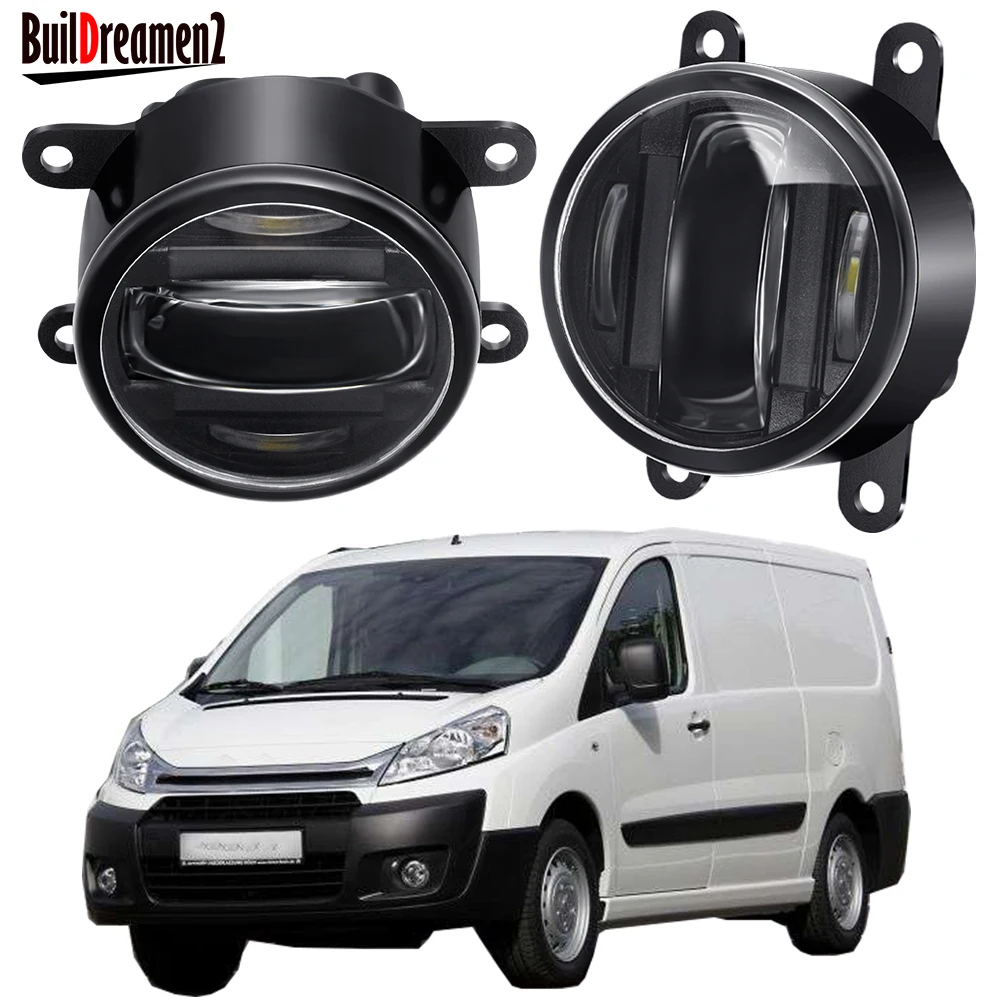 

2IN1 30W Fog Light Assembly + DRL Aluminum Car LED Fog Daytime Running Lamp For Citroen Jumpy Box 2010 2011 2012 2013 2014 2015
