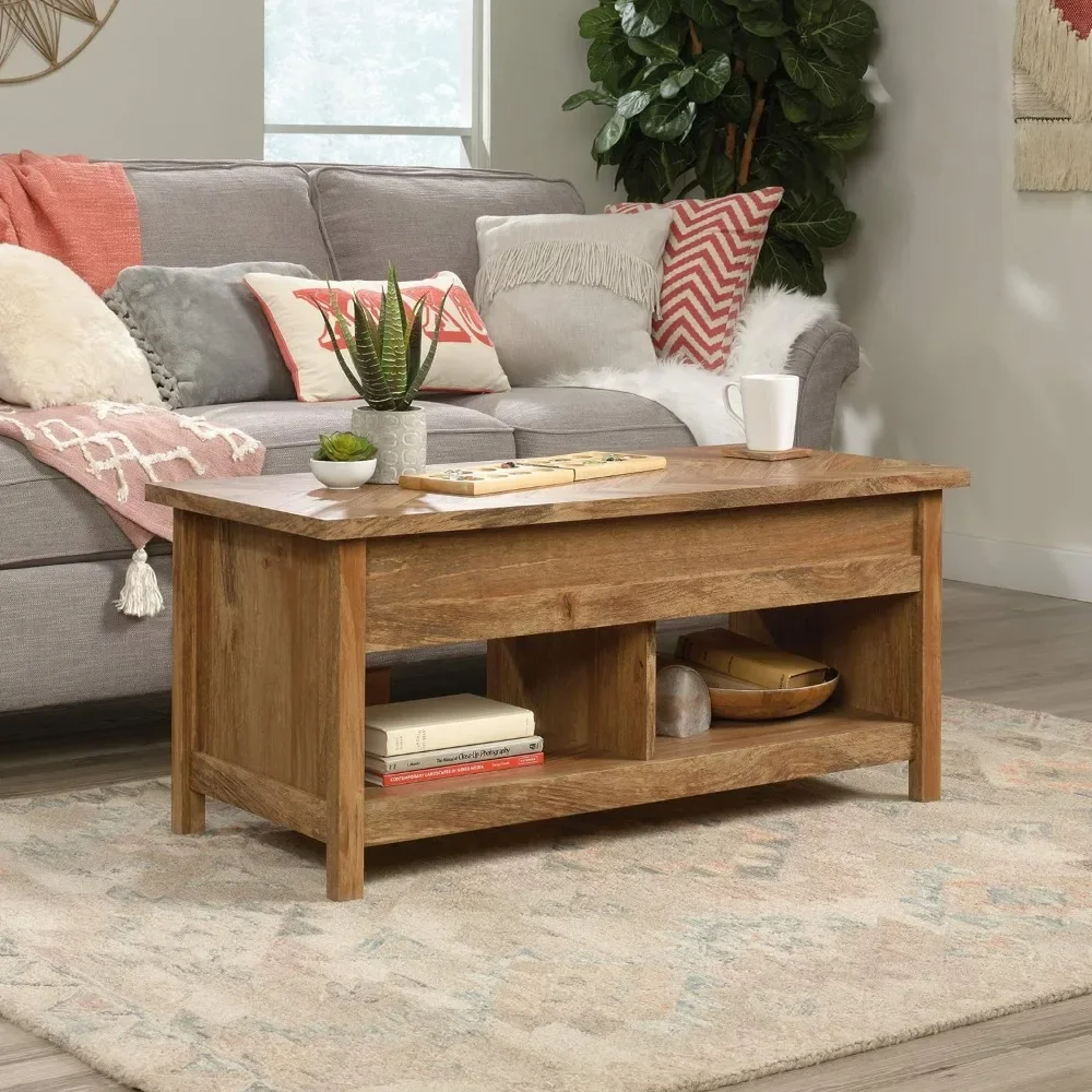 Sindoori Mango Finish Small Table Serving Coffee Cannery Bridge Lift Top Coffee Table L: 43.15“ X W: 19.45”x H: 19.02” Furniture