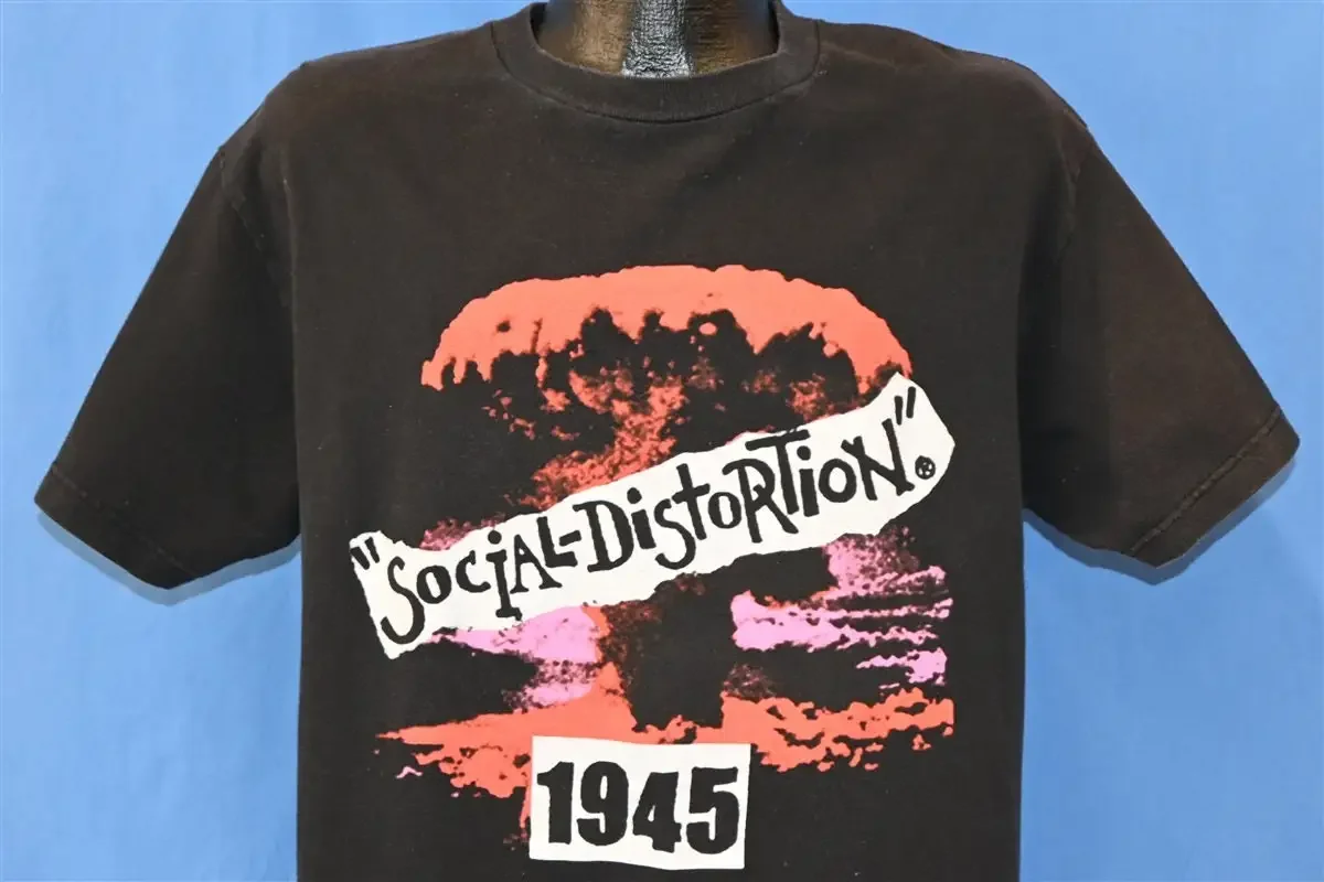 90s Social Distortion 1945 Mainliner Wreckage From the Past Time  Punk T Shirt Large
