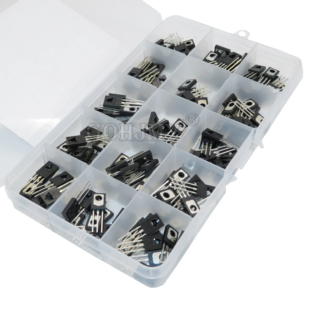 150pcs TO-126 Transistor Assortment Kit pack 15 value*10pcs B772 D882 BD139 BD140 C106 D669 B649 D237 D238 13003 BD136 BD235