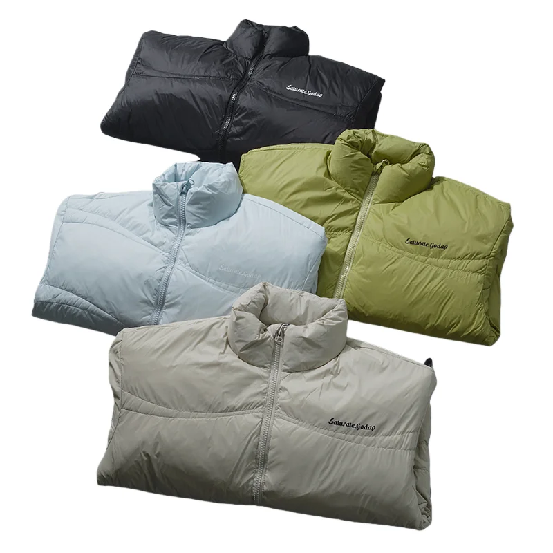 

Повседневная легкая пуховая куртка-пуховик с воротником-стойкой, ветрозащитная, водонепроницаемая, для осени и зимы, для пар, городская, для отдыха