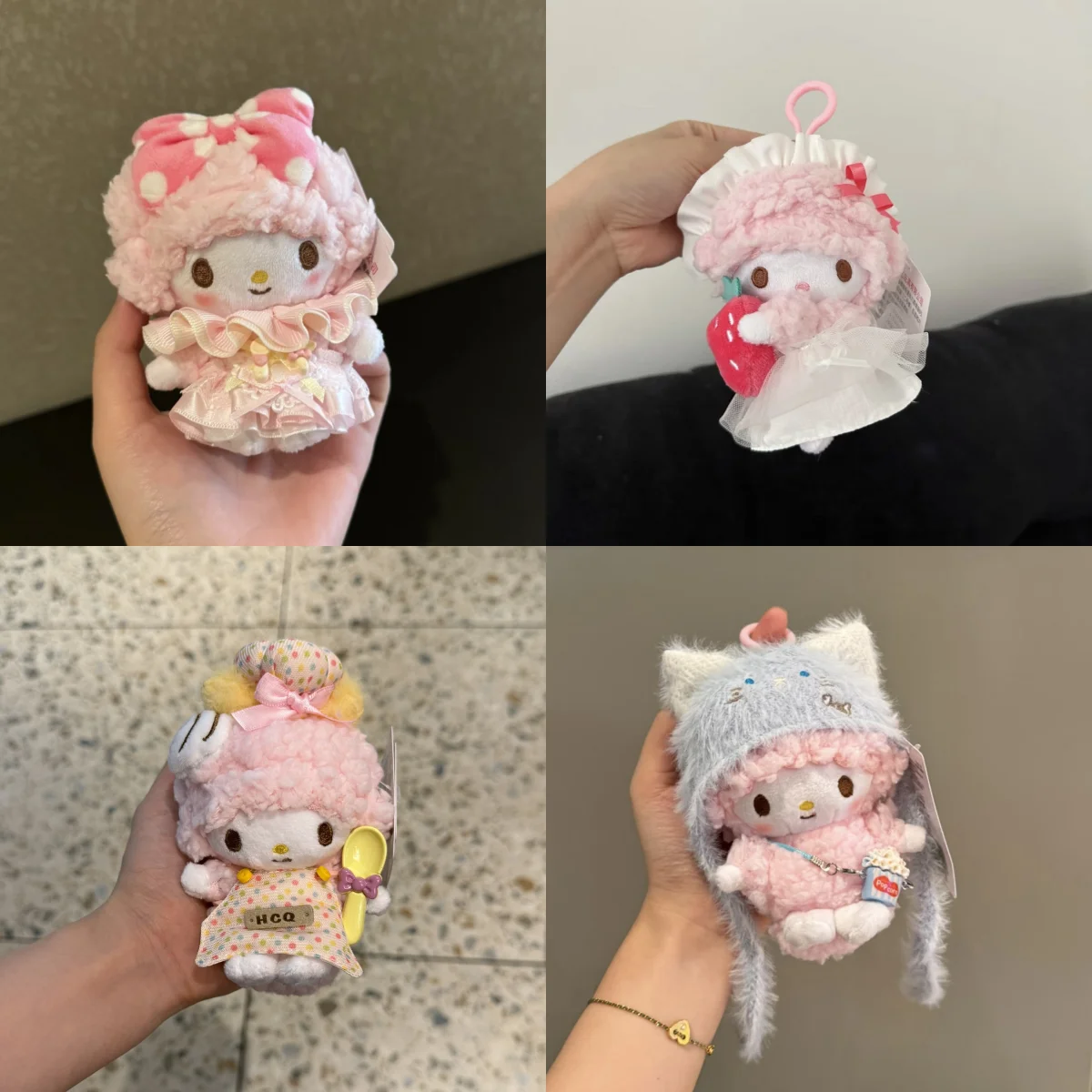 

Kawaii Anime Sanrio My Sweet Piano Plush Doll Cartoon Sheep Pendant Keychain Cute Bag Accessories Xmas Birthday Gift for Kids