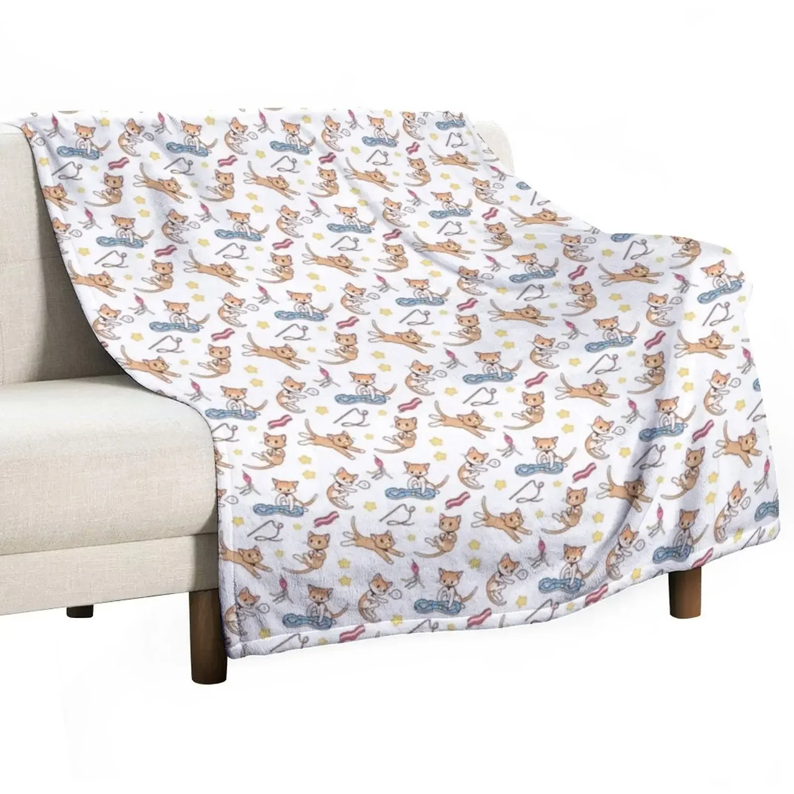 

Boy print with white background! Throw Blanket blankets ands For Decorative Sofa Blankets