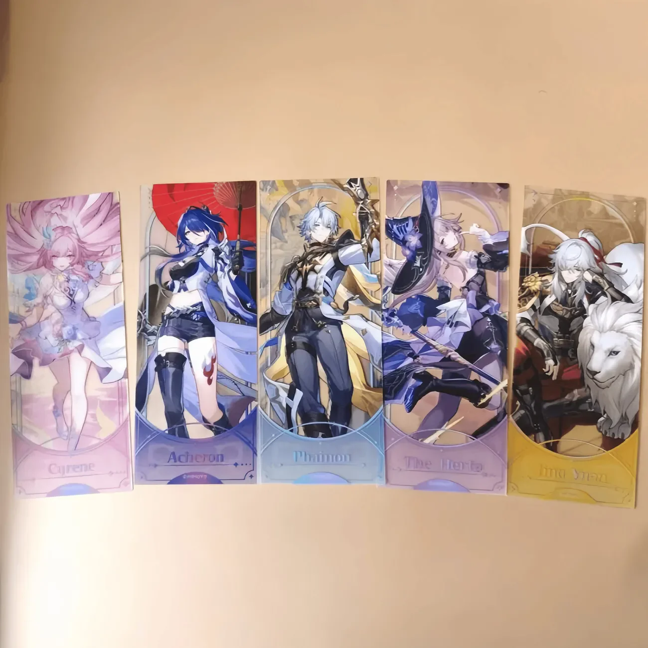 Honkai: Star Rail 3. Jubiläum, Phainon Herta Jing Yuan Cosplay, Anime, transparente Karte, Zubehör, Ornament, Geburtstagsgeschenk