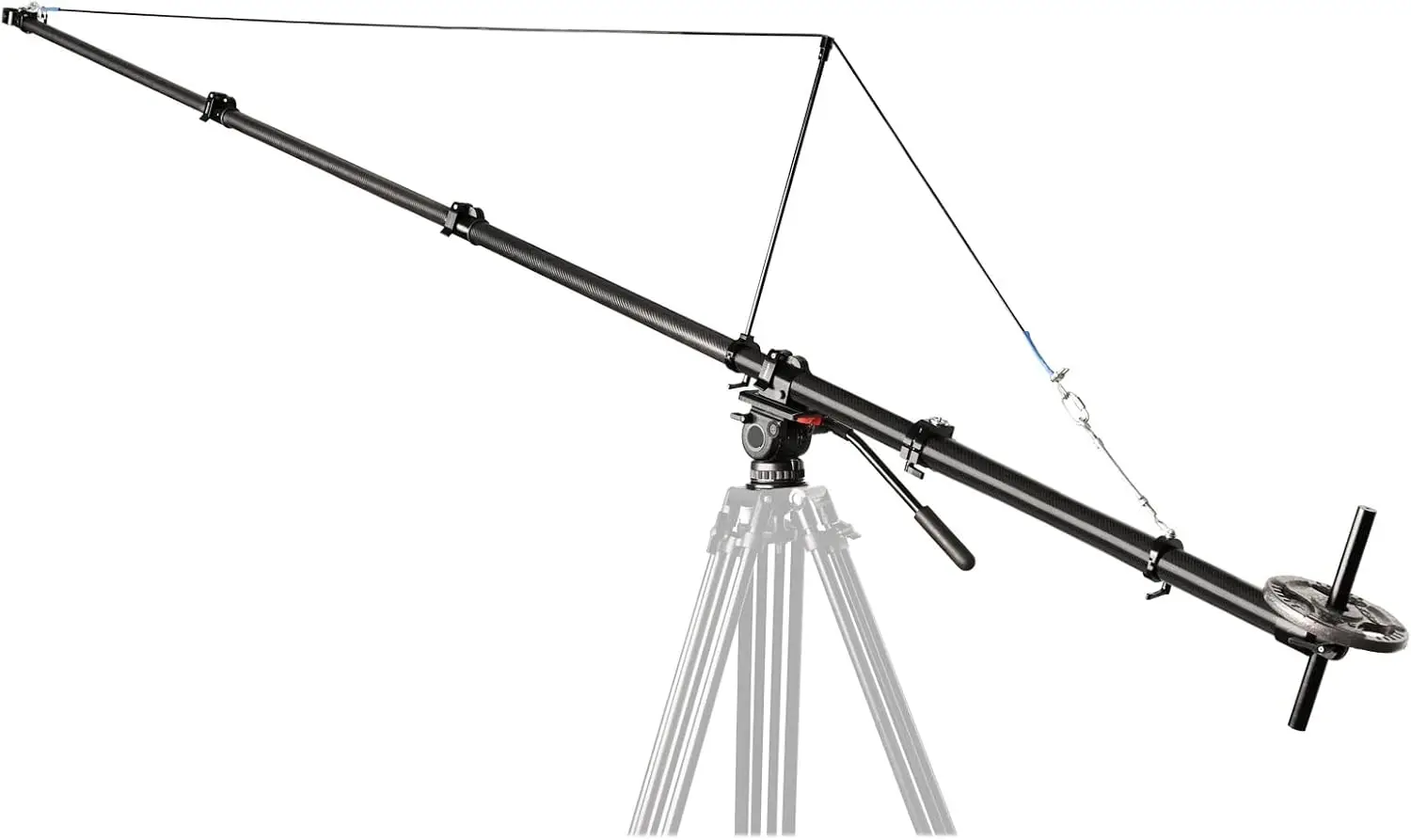 Proaim Fly-Master 13' Telescopic Carbon Fiber Jib Crane. For Rs 2, Rsc 2, Crane 2S/3S. Slip-Resistant Clamps - Stable & Secure.