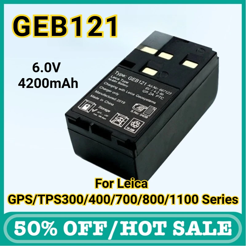 

4200mAh GEB121 Battery for LC 400 TCR805 Power 700 TPS300 TPS400 TPS700 TPS800 DNA Instruments RCS1100 Series Total Station