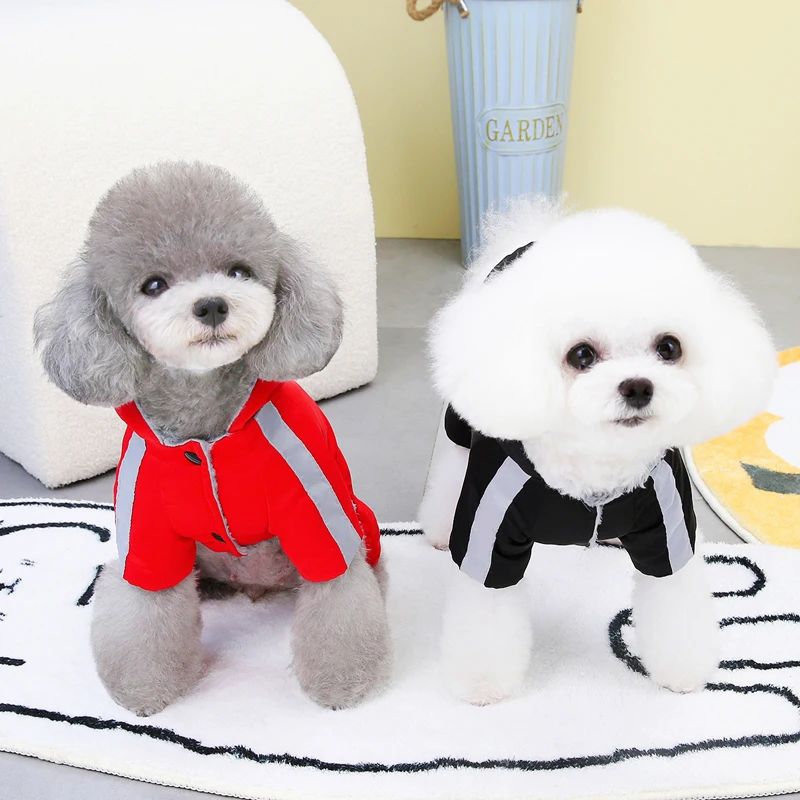 Winter Warm Dog Jumpsuit Waterproof Pet Clothes Jacket Schnauzer Chihuahua Overalls for Small Medium Dogs French Bulldog Onesies