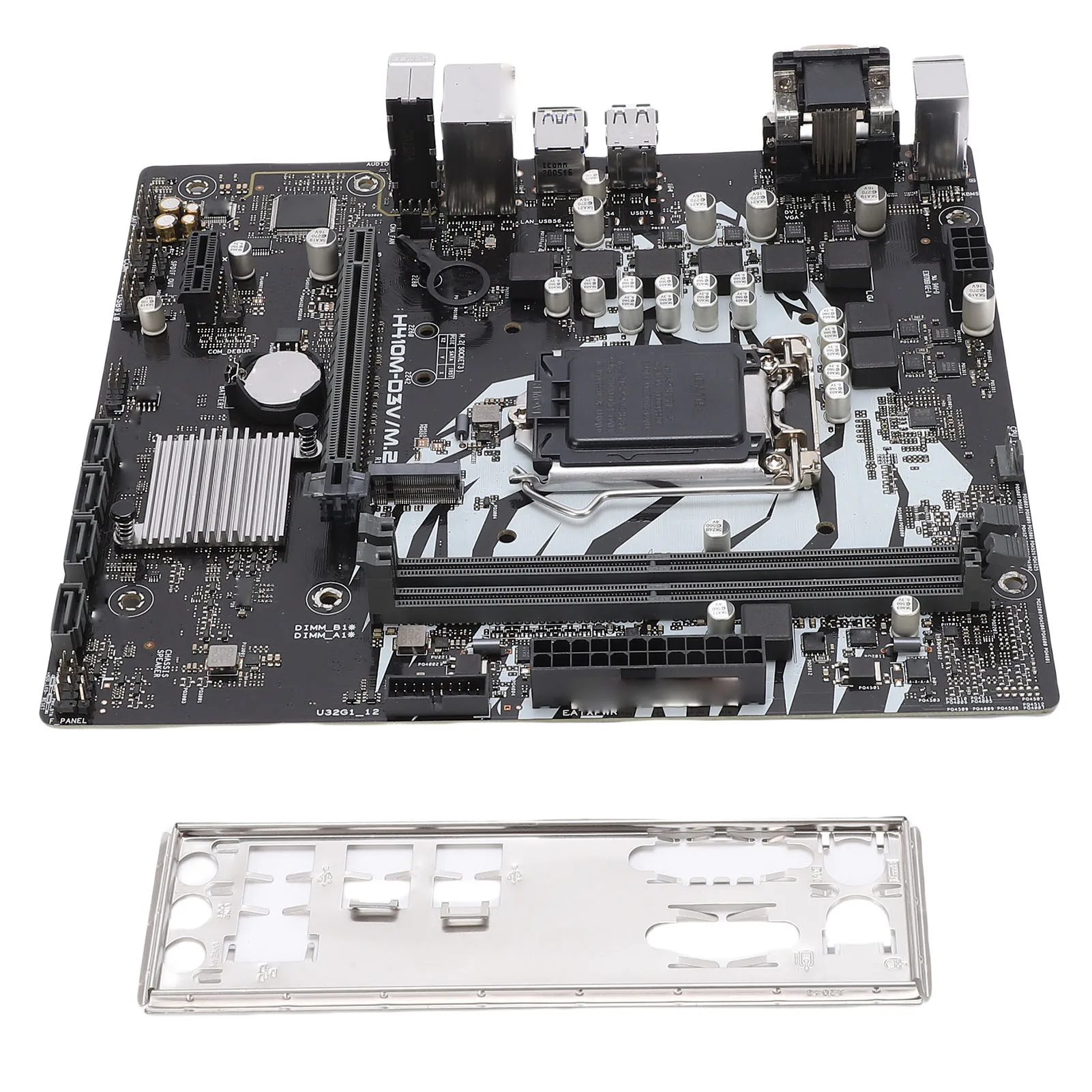 

M.2 Computer Motherboard Support for LGA 1200 DDR4 2933 2666 2400 2133MHz Dual Channel Computer Mainboard with SATA 3.0 RJ45