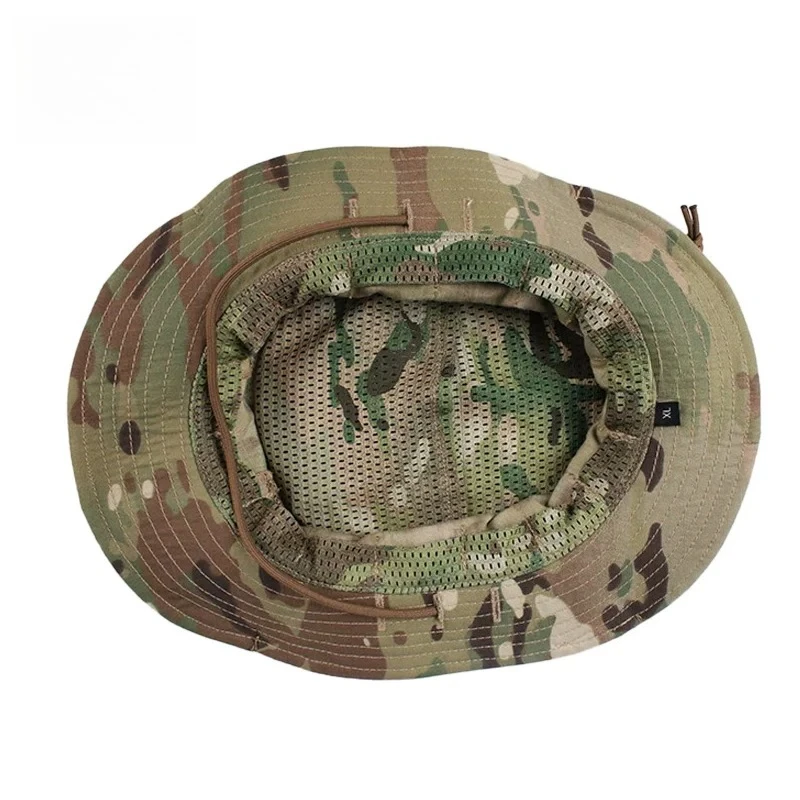 Reengraved Third-generation Men's MC Breathable Outdoor Sunscreen Visor Big Five-leaf Camouflage