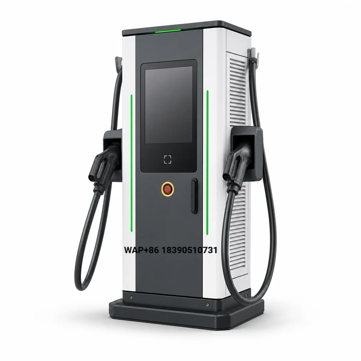 80kW DC Fast EV Charger Dual  CCS2 GBT OCPP IP54 Floor Standing EV Charging Station for Parking Garage Mall Office Campus