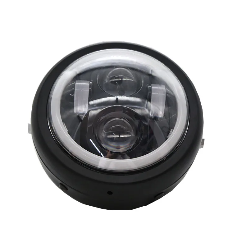 Electric Motorcycle Bicycle Super Bright LED Angel Eye Ring Headlights with Bracket Headlight Assembly view 3