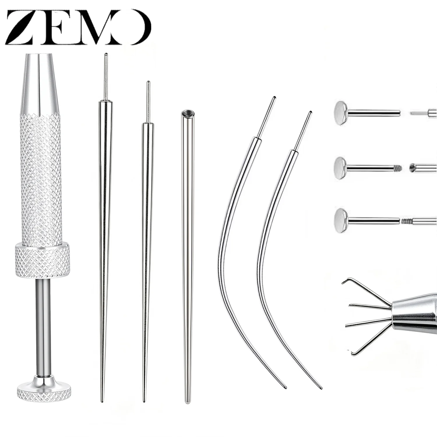 Body Jewelry Changing Kit - ZEMO 1 Set Piercing Taper Ball