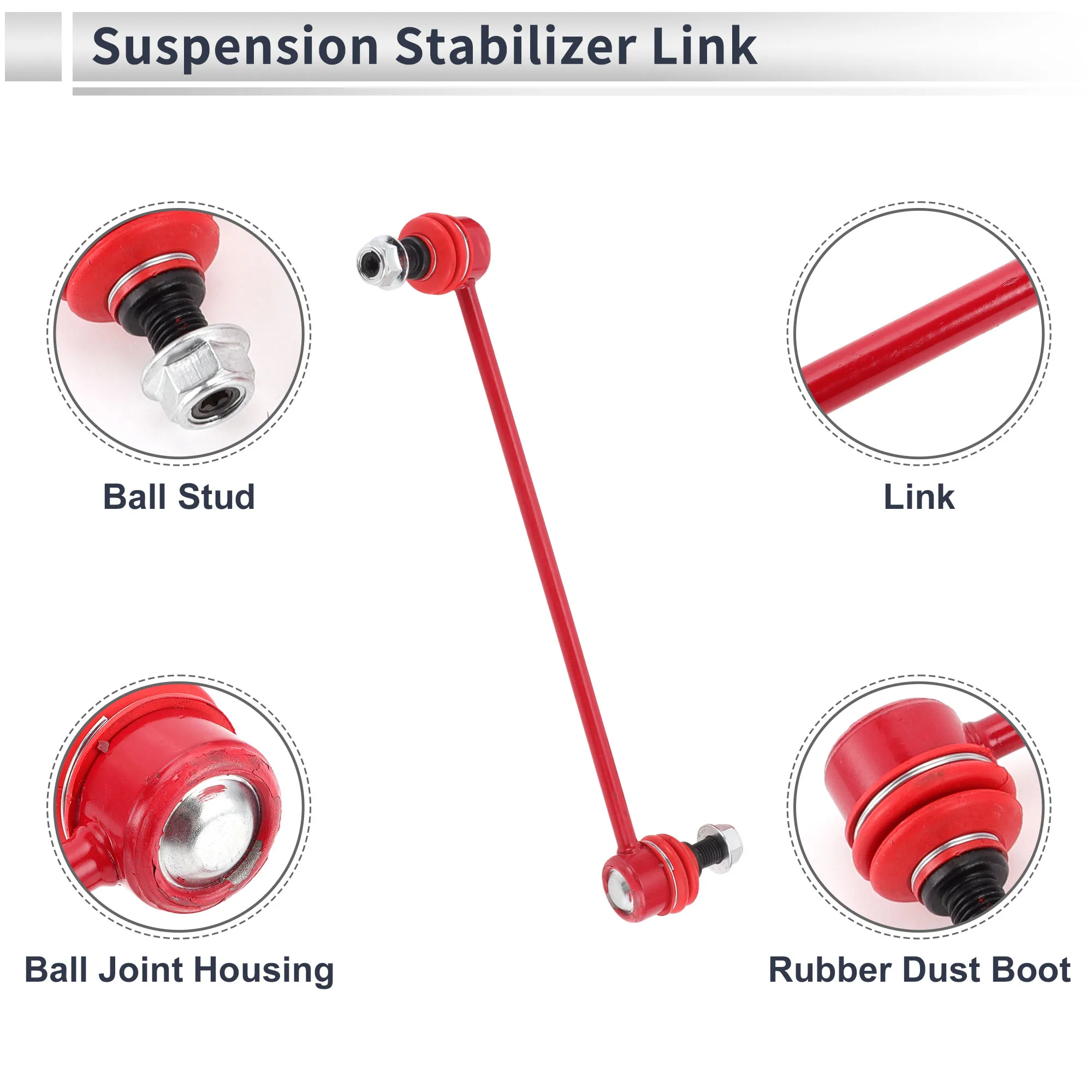 UXCELL 프론트 스태빌라이저 바 링크(GMC 테레인용 부싱 2개 포함) No.K750188