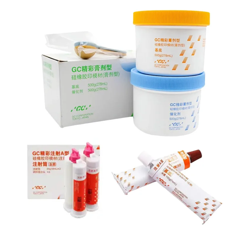 

Стоматология GC Brilliant Fuji Силиконовая резина Оттискный материал Самонастройка Ручная регулировка Легкий корпус Инструменты для тяжелого тела
