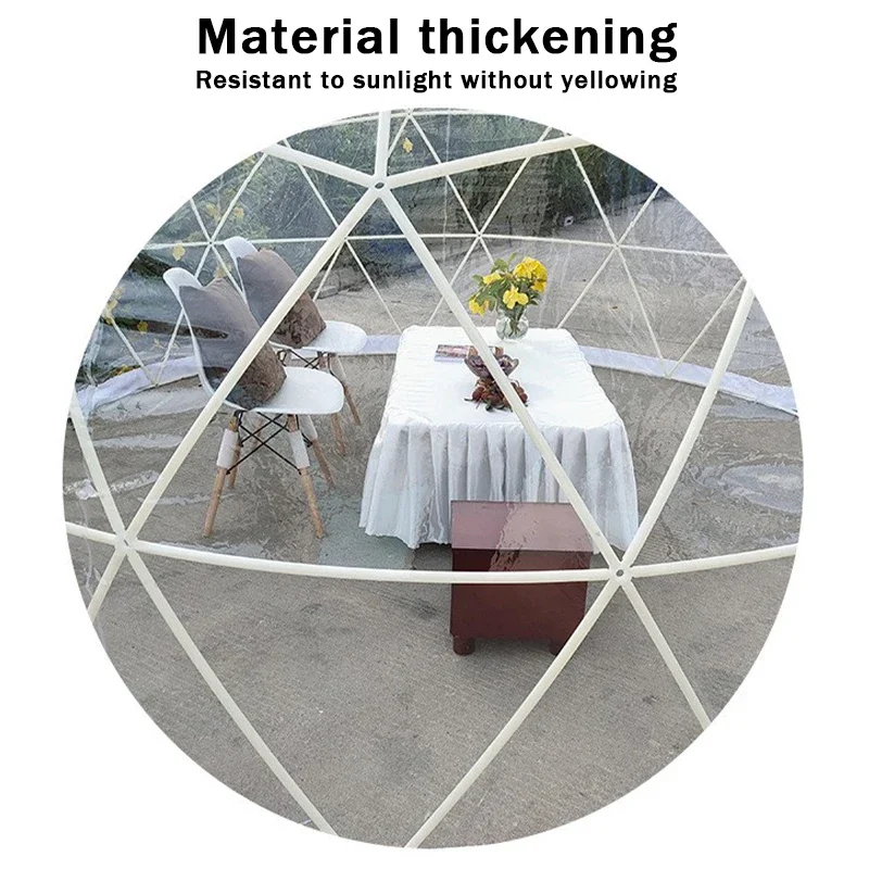 خيمة قبة فقاعية شفافة 3.6 متر من مادة البولي يوريثان الحراري للحفلات والمناسبات الخارجية والتخييم والمقهى وتناول الطعام - خيمة فاخرة على طراز PVC للحديقة على شكل قويم شجرة فقاعات #4