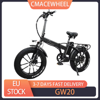 CMACEWHEEL GW20 Electric Bike 20*4.0 inch CST Fat Tire 750W Motor E-Bike 40km/h Max Speed 48V 18Ah Battery Electric Bicycle