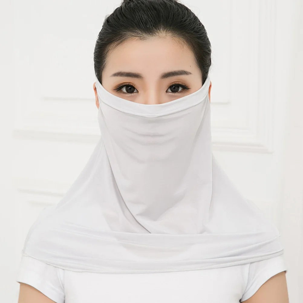 

2pc Anti-Uv Face Mask Ice Silk Breathable Neck Cover For Sun Protection Hiking Golf Riding Cycling Outdoor Sports