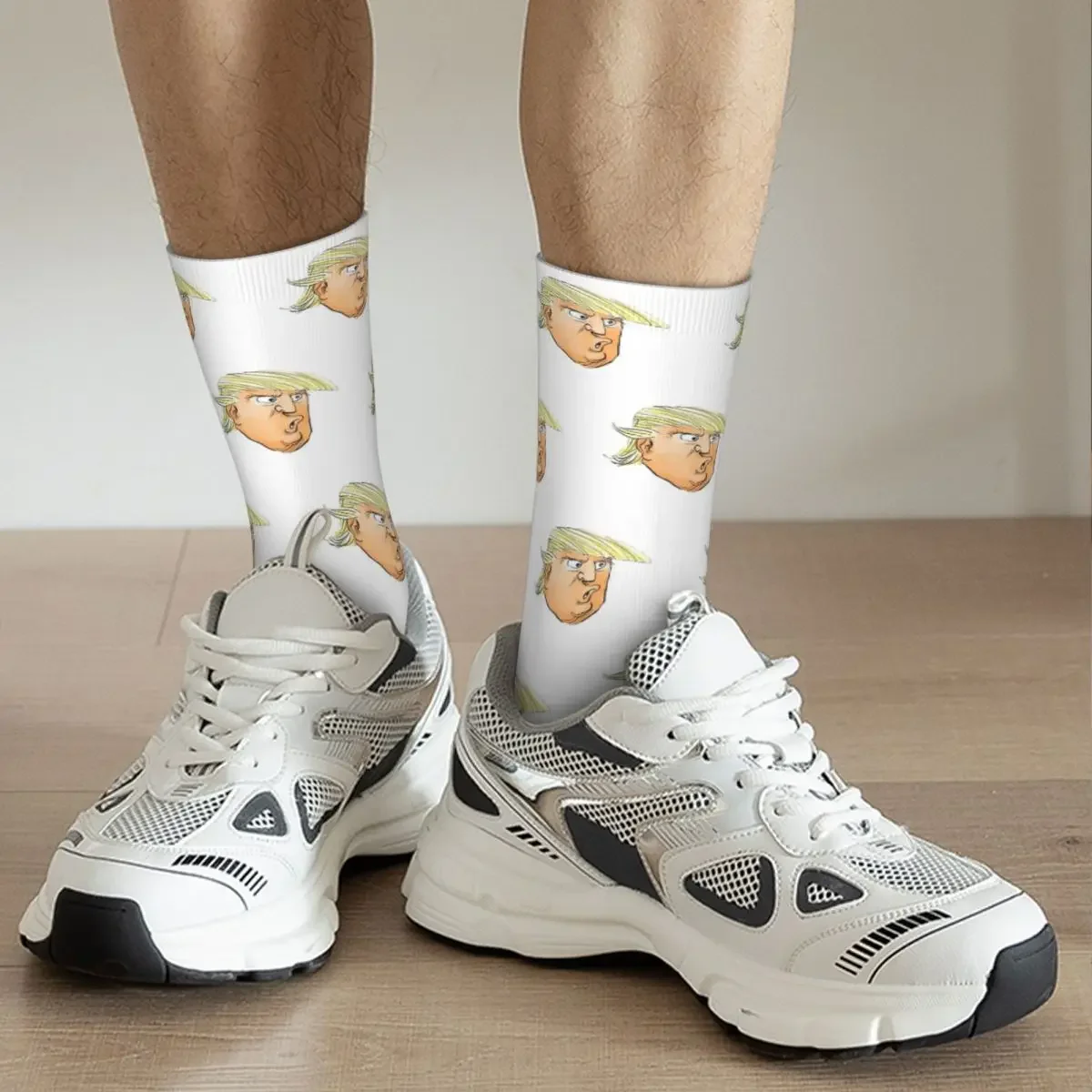 Donald Trump Socks Men Women Fashion Socks Harajuku Spring Summer Autumn Winter Middle Tube Stockings Breathable Cute Sock