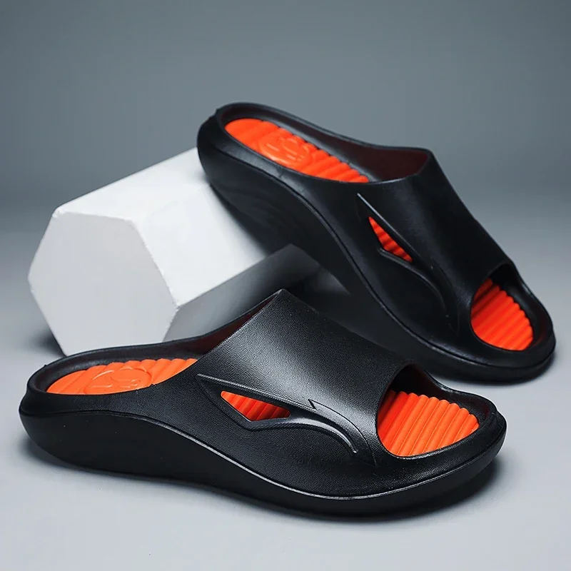 

Мужские удобные тапочки Man2025, домашние тапочки, летние универсальные быстросохнущие тапочки для прогулок, уличные повседневные сандалии