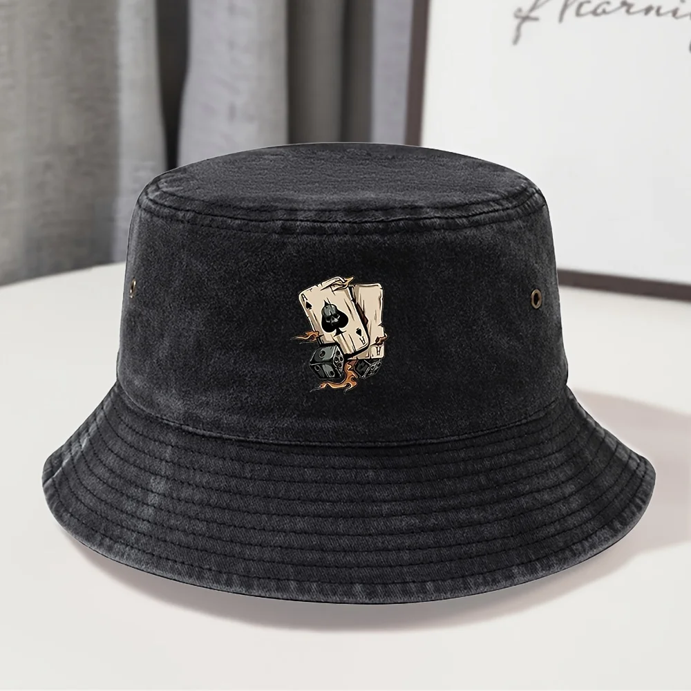 MAKEFGE Stretchable Unisex Vintage Washed Bucket Hat Suitable for Outdoor, Streetwear & Ramadan - Adjustable Sweat-Absorbing wit
