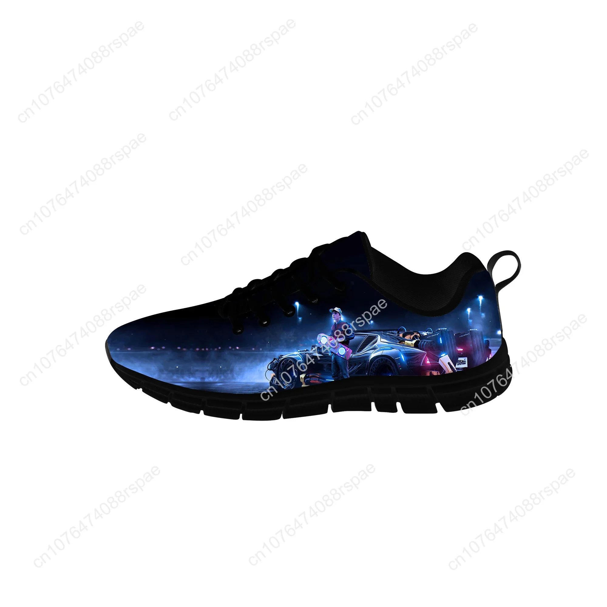 Hot Back To The Future Sports Shoes Mens Womens Teenager Sneakers Casual Custom High Quality Couple Shoes Black Running Shoes