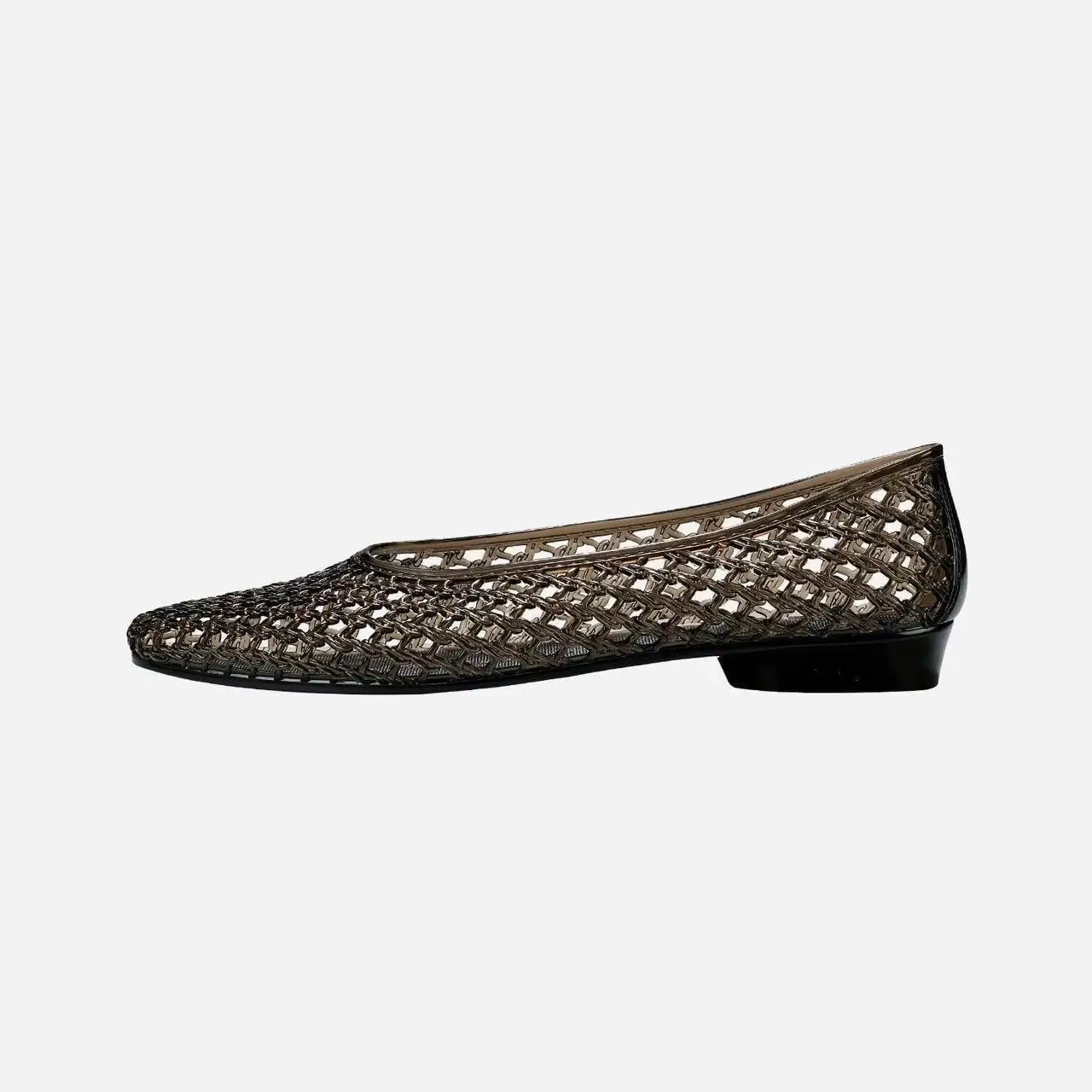 Neue V-Ausschnitt Kristall-Jelly-Schuhe, Modisch, Vielseitig, Bequem, Flache Einzelschuhe, Freizeitsandalen für Damen – Detail 7