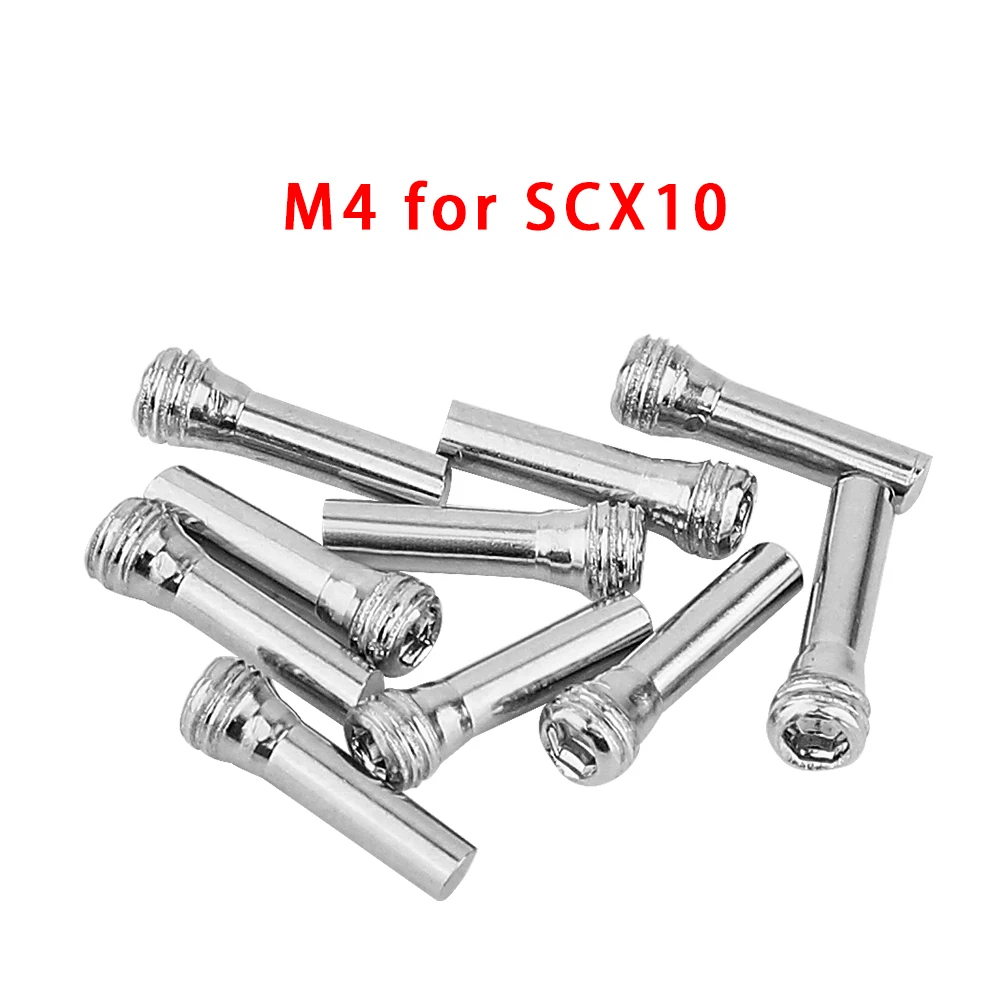 M3 M4 Front/Rear Bumper Headless Hexagon Screw Pin Driveshaft Screw Middle Axle Bolt For 1/10 SCX10 Capra Trx4-m RC Crawler Part