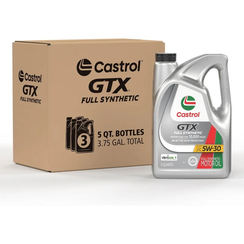 GTX Full Synthetic 5W-30 Motor Oil, 5 Quarts, of 3