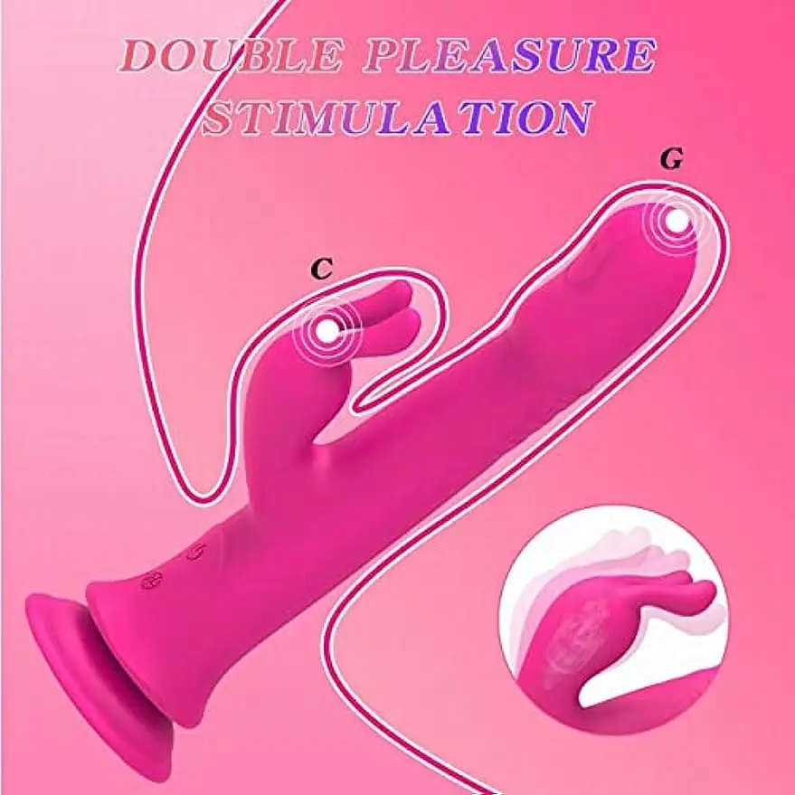 هزاز أرنب Thrusting للنساء ، محفز البظر ، الهزاز G-بقعة مع سيليكون شفط كأس دسار ، ألعاب الجنس للكبار #2