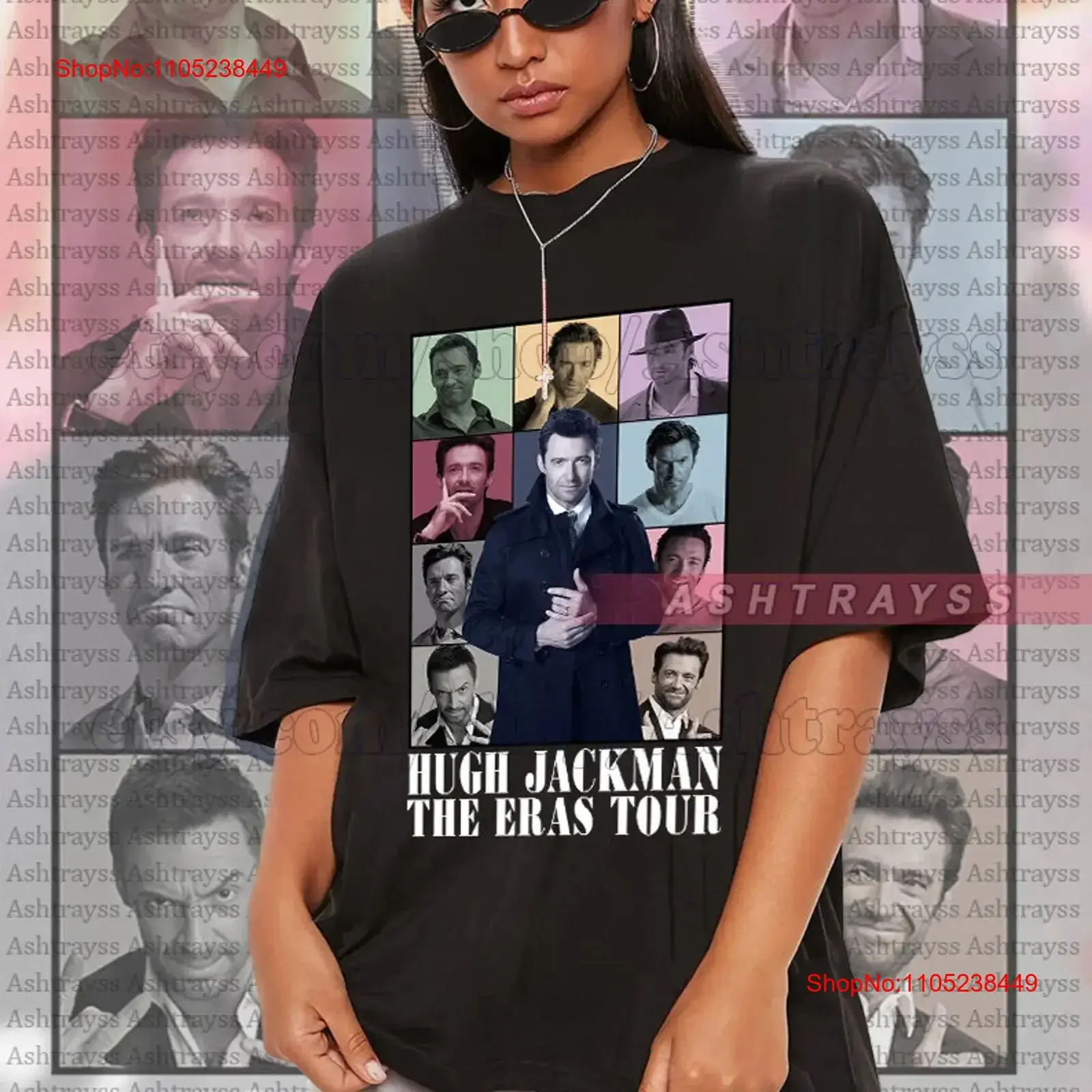 Hugh Jackman The Eras Tour tee vintage Washed designer clothes Comfortable Stylish streetwear Top For Everyday Wear Versatile