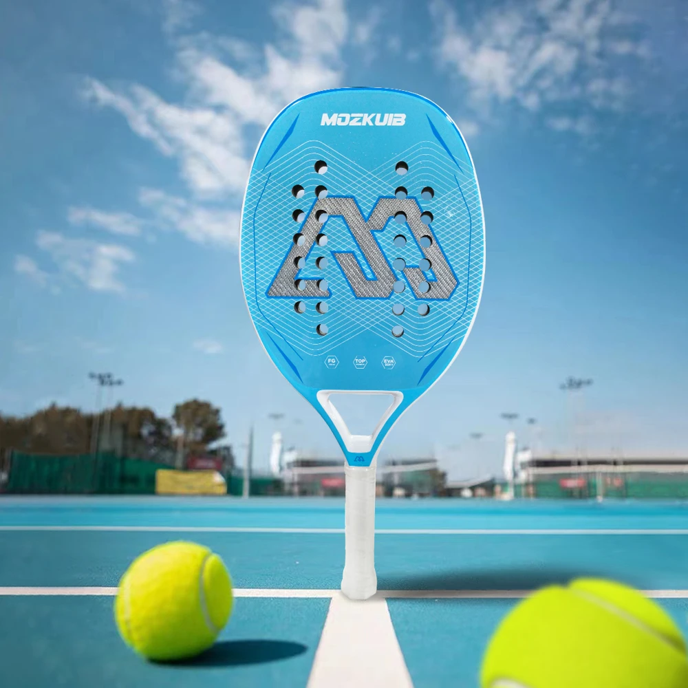 

Beach Tennis Padle Racket 3K Silver Texture Surface With EVA Memory Foam Core Tennis Padel High-quality 22mm Thickness