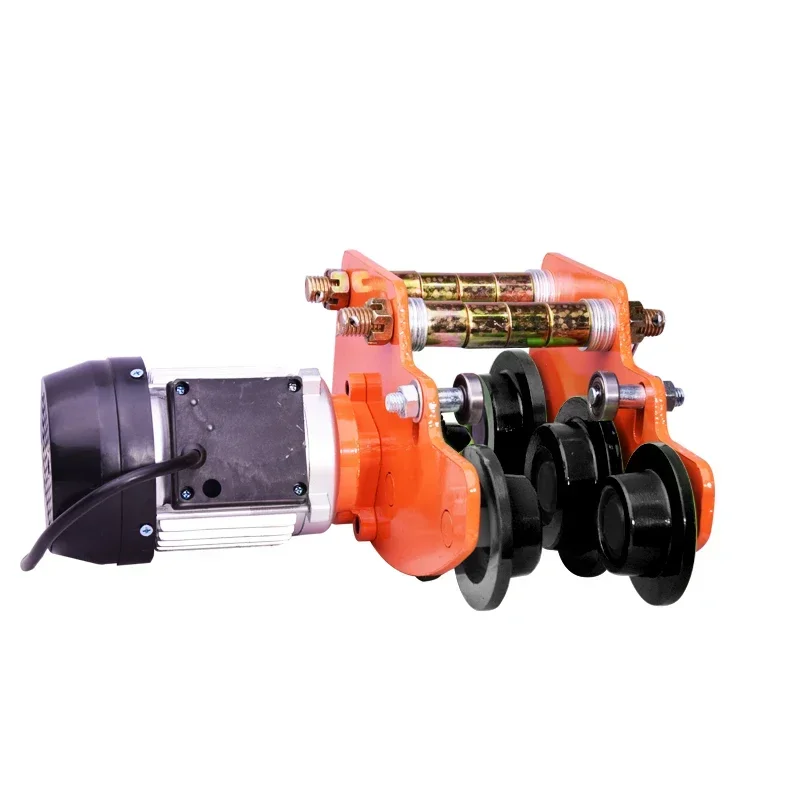 220 Voltage Electric Hoist Hand Push Electric Pully I-Beam Steel Pulley with Switch