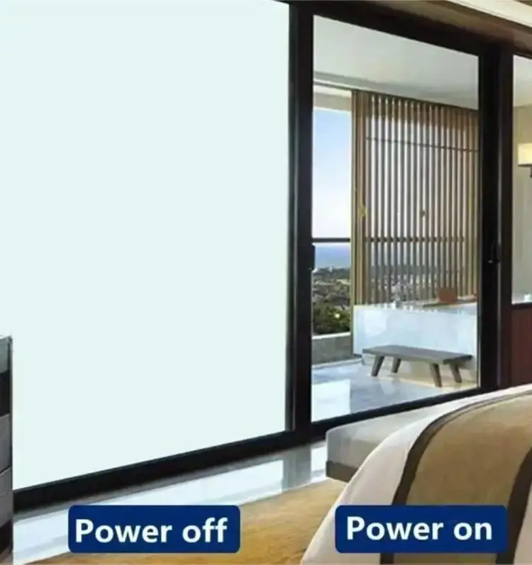 PDLC Switchable Smart Film Glass Window Self Adhesive Customized Size Electric Window Tint with Remote