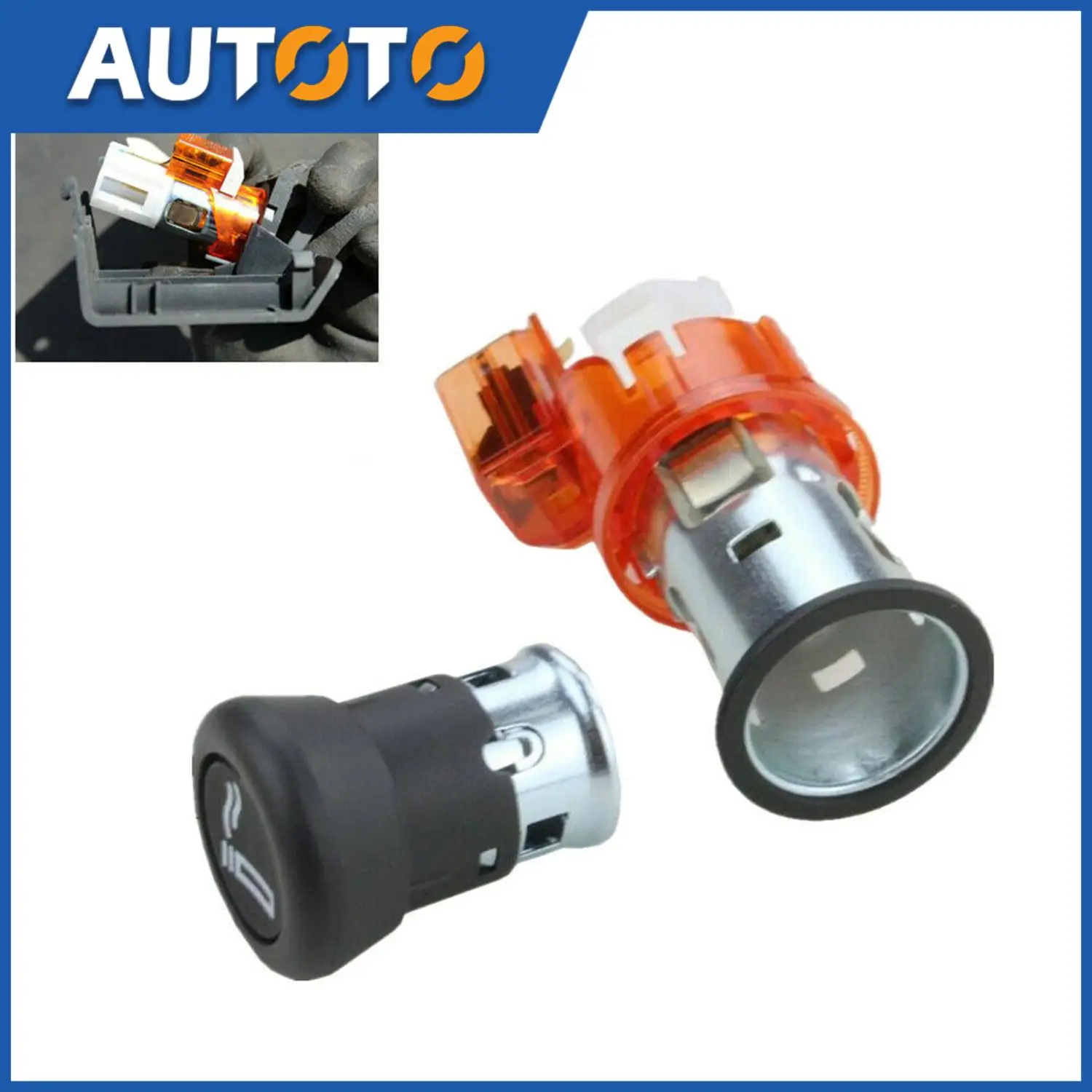 

1pc 12V Socket Cigarette Lighter Assembly 8K0919343 8E0919309 For For Audi A4 5 6 8 Q7 Automotive Internal Electronic Part