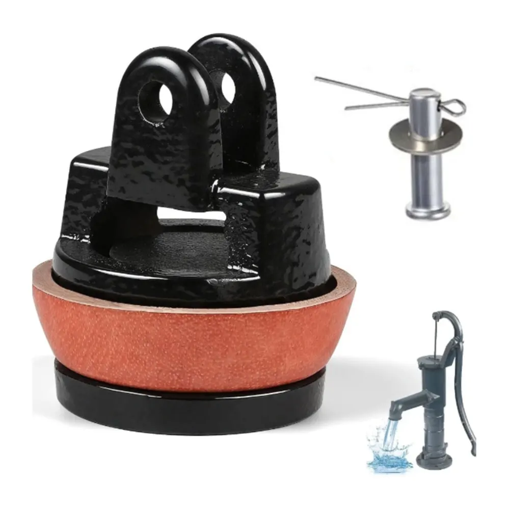 

Сменный поршень ручного насоса модели 75, с чугунным и кожаным уплотнением плюс дополнительный штифт для надежного обслуживания водяного насоса