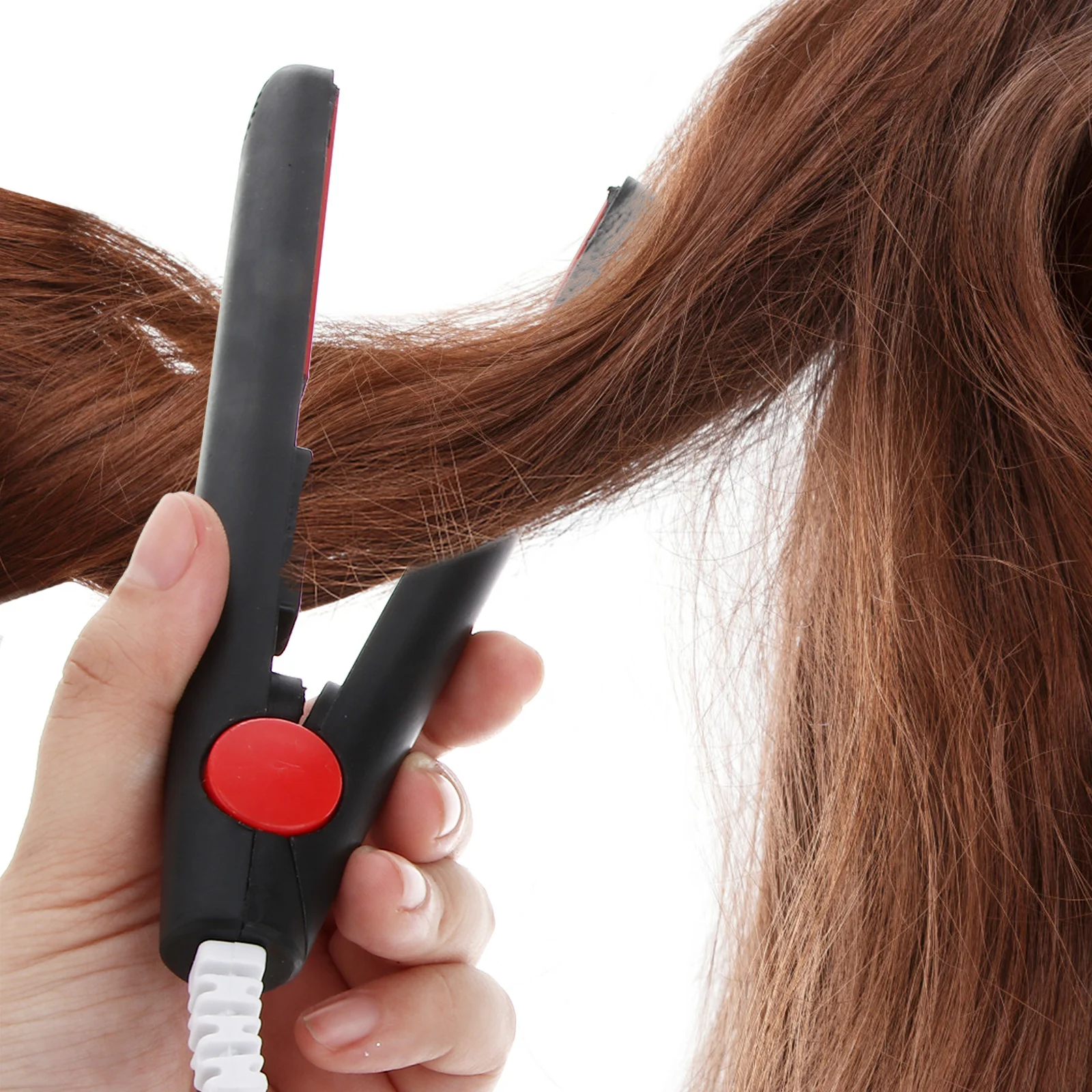 

-Purpose Hair Straightener Crimper Portable Styling Iron For Travel Home Lightweight Flat Curling