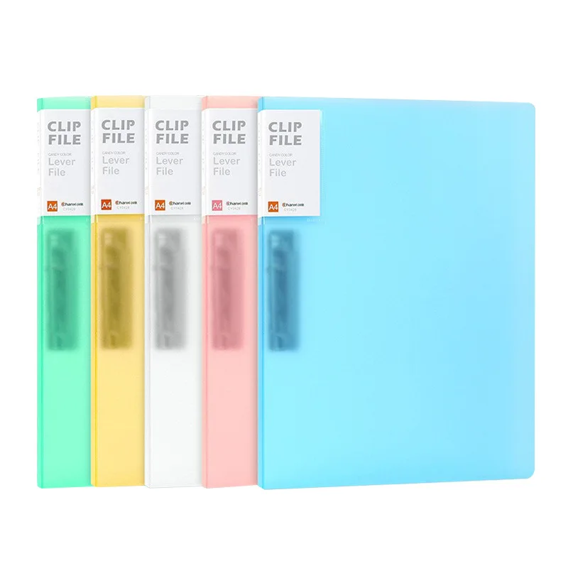 5pcs/lot A4 Folder Double Strength Clamp Office Supplies Data Clip File Board Writing Board Student Briefcase Documents Filing