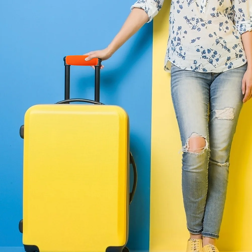 Marqueurs de Bagages en Néoprène Bleu, Protection d'Accoudoir, Enveloppes de Poignée de Poussette pour Poignées de Valise