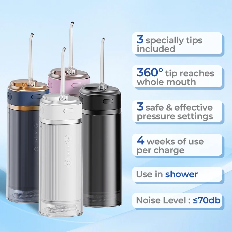 2025 OEM Advanced & Professional  Portable Tooth Cleaning Water Flosser Dental Oral Irrigator Water Flosser for Adult Use