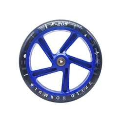 【205mm 175mm 145mm】 big wheel Scooter Wheels 20.5cmX4cm Diameter Cart Wheel 145/175mmx30mm Durable PU With bearing