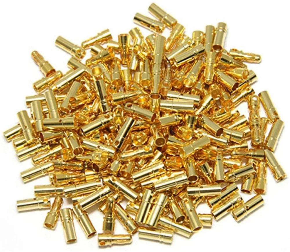 5/10Pair 2.0mm/3.0mm/3.5mm/4.0mm/5mm/5.5mm/6mm/8mm RC Battery Gold-plated Male Female Bullet Banana Plug High Quality Connector