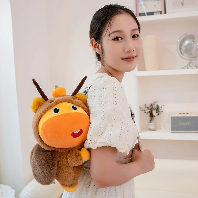 ゴキブリぬいぐるみバックパック幼稚園漫画スクールバッグ子供用コインパースファッションオールマッチ学生斜め掛けバッグ