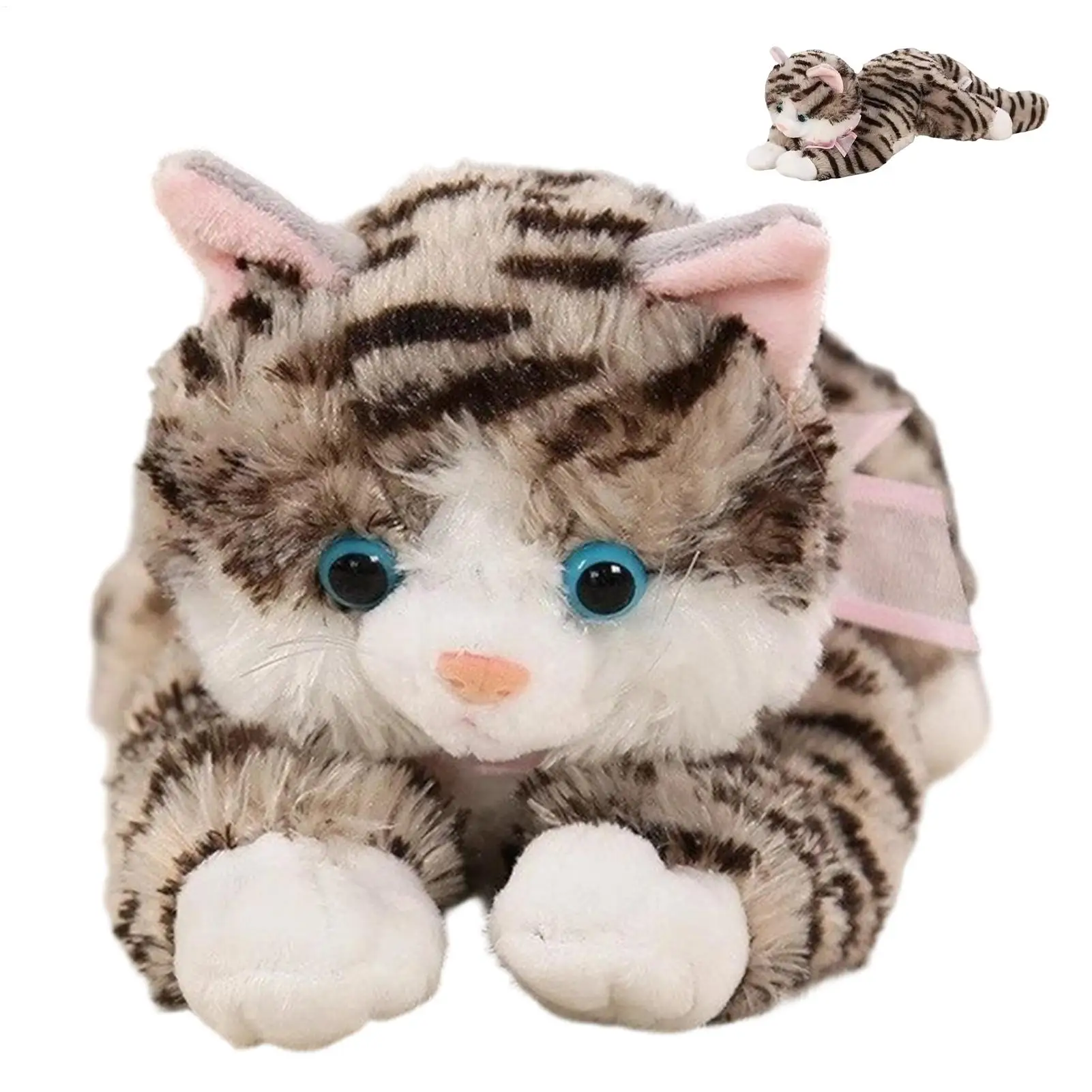 

Cat Plush Cute Realistic Doll With Sound Cartoon Stuffed Cat Plush For Kids For Boys Girls Kids Adults Collectors Home Bedroom